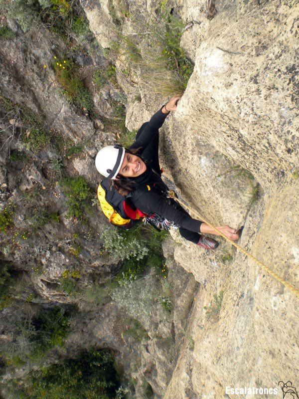 Na Paula desmuntant el primer llarg